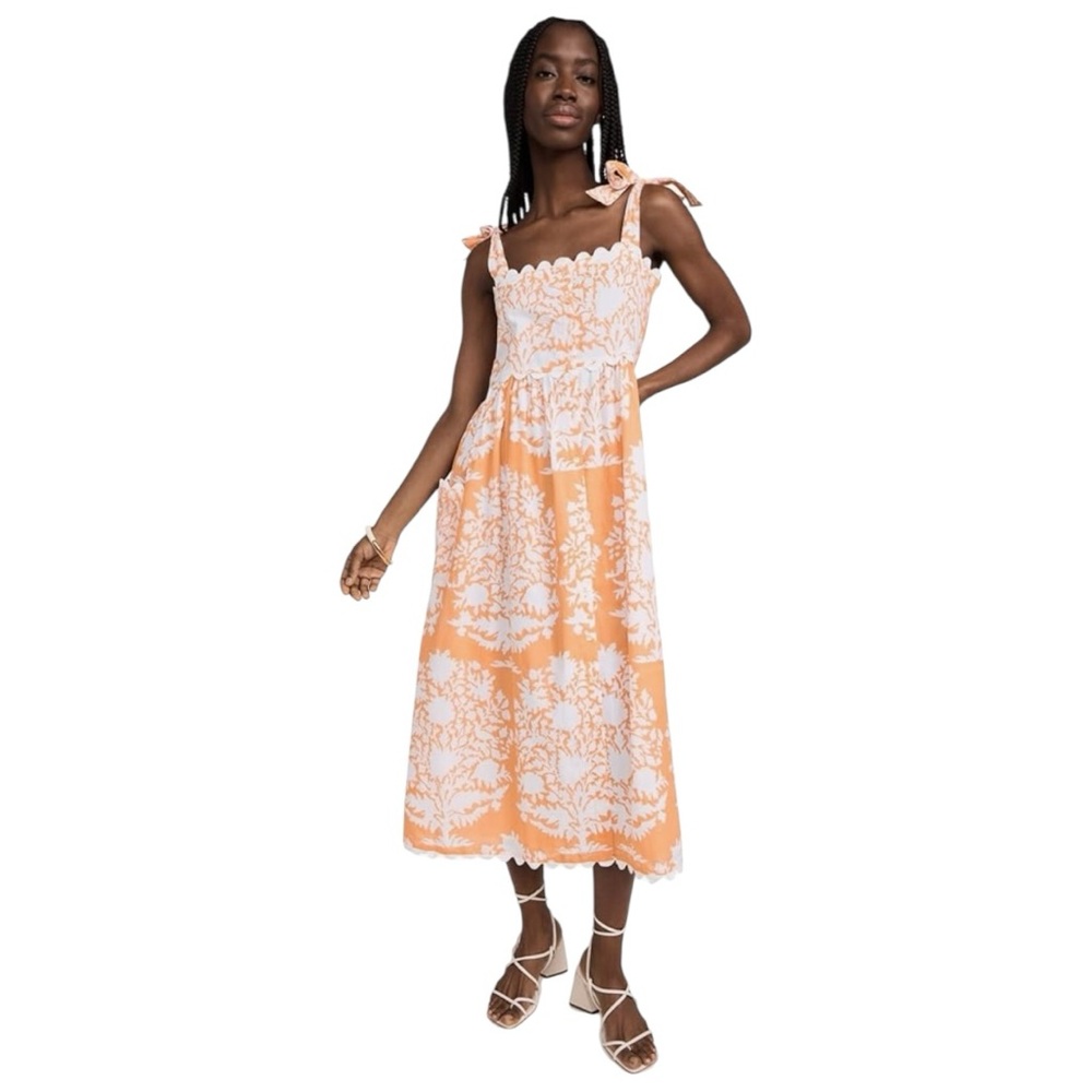 Juliet Dunn Pastel Palladio Tie Shoulder Midi Dress Tuckernuck Ric Rac - Picture 1 of 11